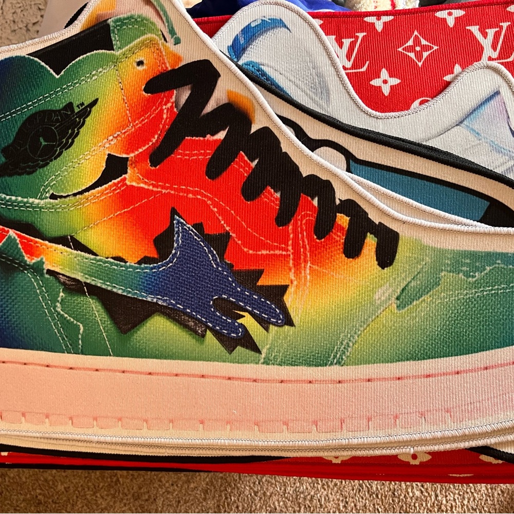 Nike/Jordan Colorful Graphic custom Sneaker Mats